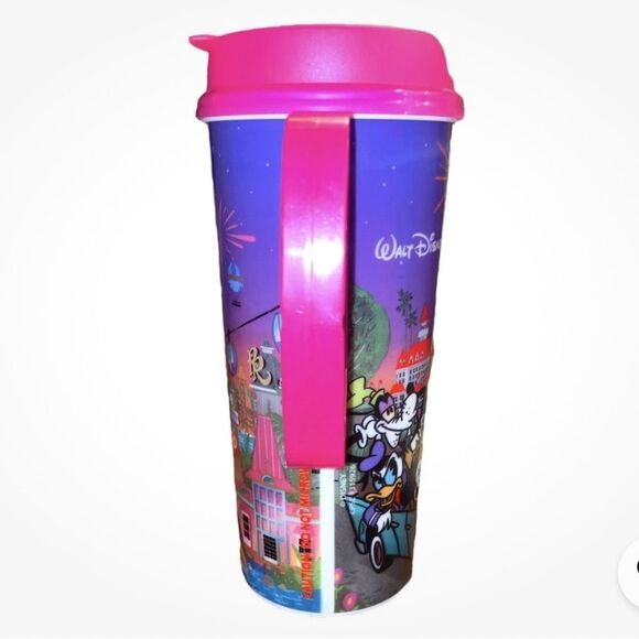 2024 Walt Disney World Resort WDW Hot Pink Refillable Mug Mickey & Friends - Picture 5 of 13